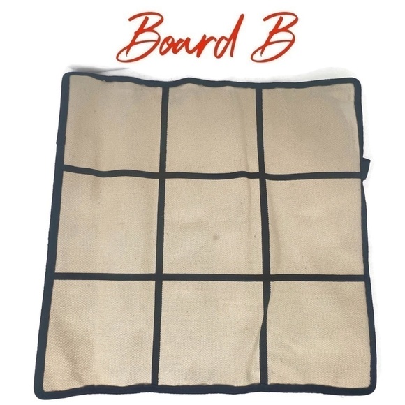 Kate Spade New York Mason Long Handles "TIC TAC TOE" "CHECKERS" Canvas Game Tote - Picture 8 of 16